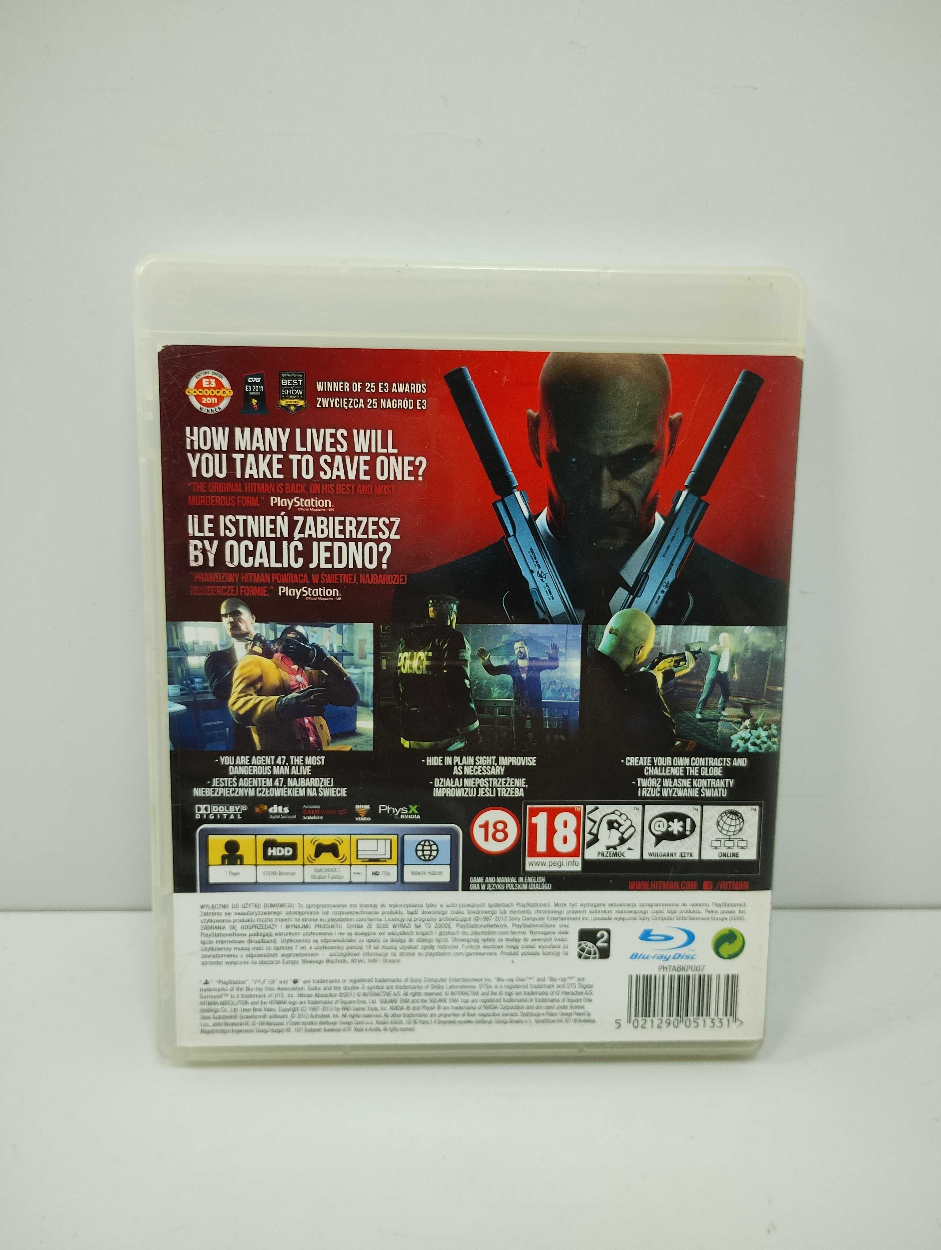 Gra Ps3 Hitman Rozgrzeszenie