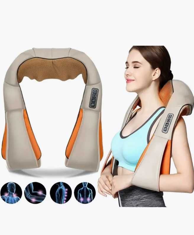 MASSAGER OF NECK KNEADING Роликовий масажер для шиї та спини масажер