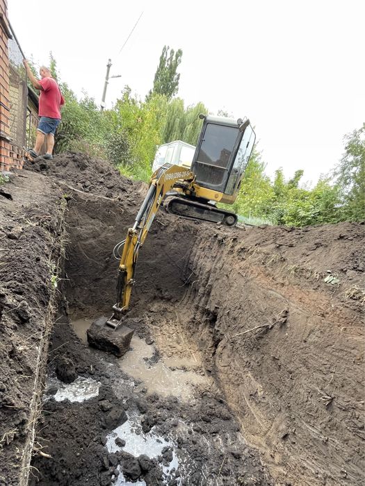 Аренда Мини экскаватора гидромолот экскаватор септик демотаж Камаз Зил