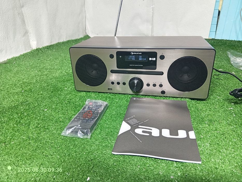 Wieża mikrowieża tuner FM USB BT Orzech stereo Auna Harvard pilot

Cen