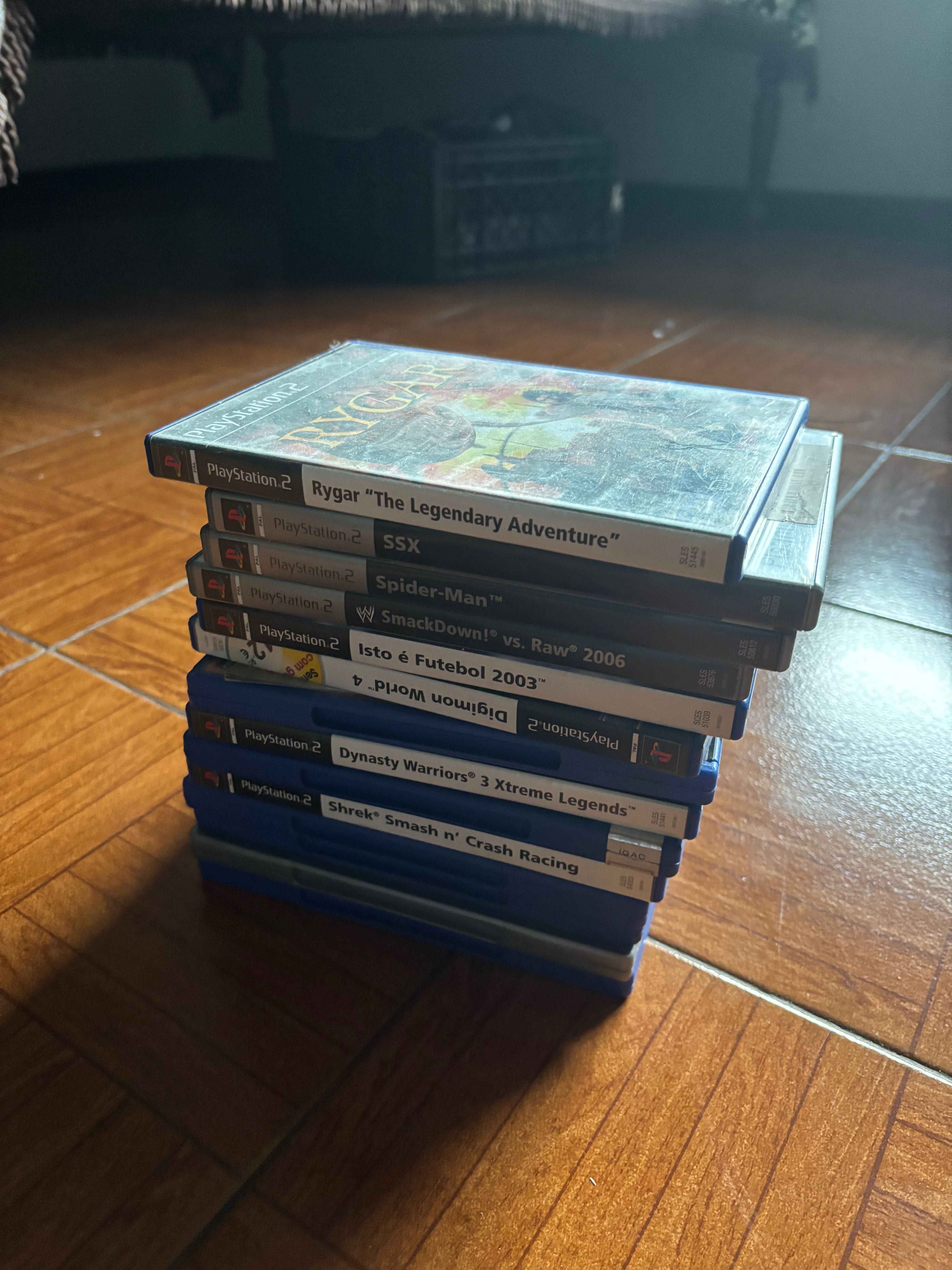 PS2 mais 2 controles e 14 jogos