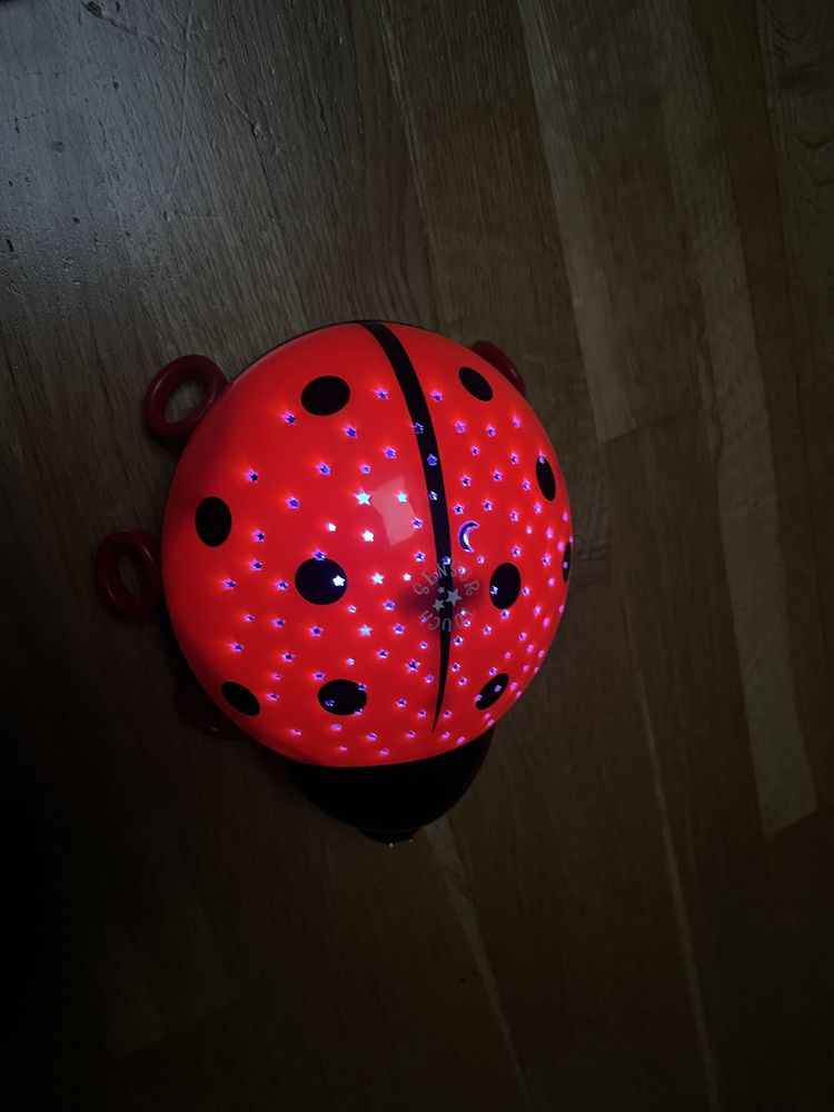 LAMPKA dla dzieci Biedronka gwiaździste niebo
