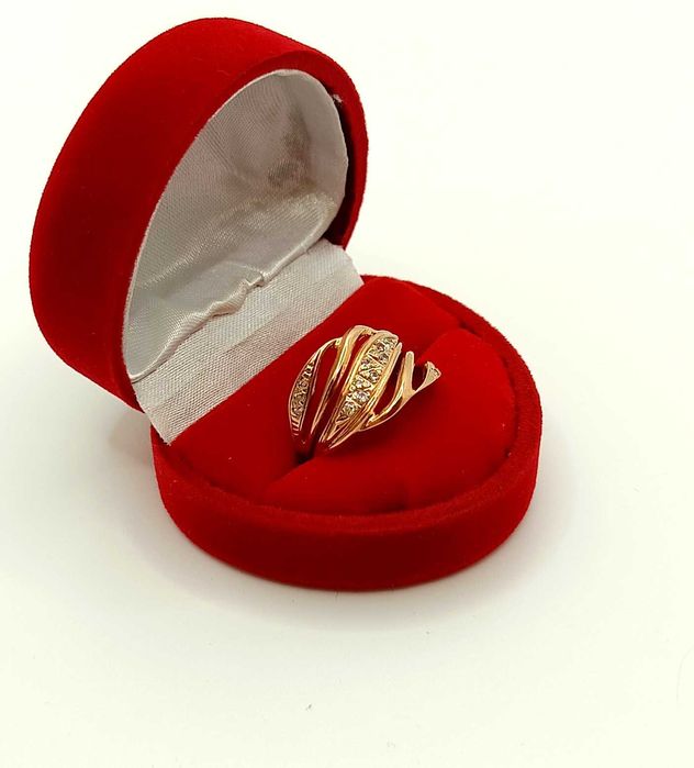 Złoty pierścionek ażurowy szeroki Pr.585 W:2,57gr Roz,14