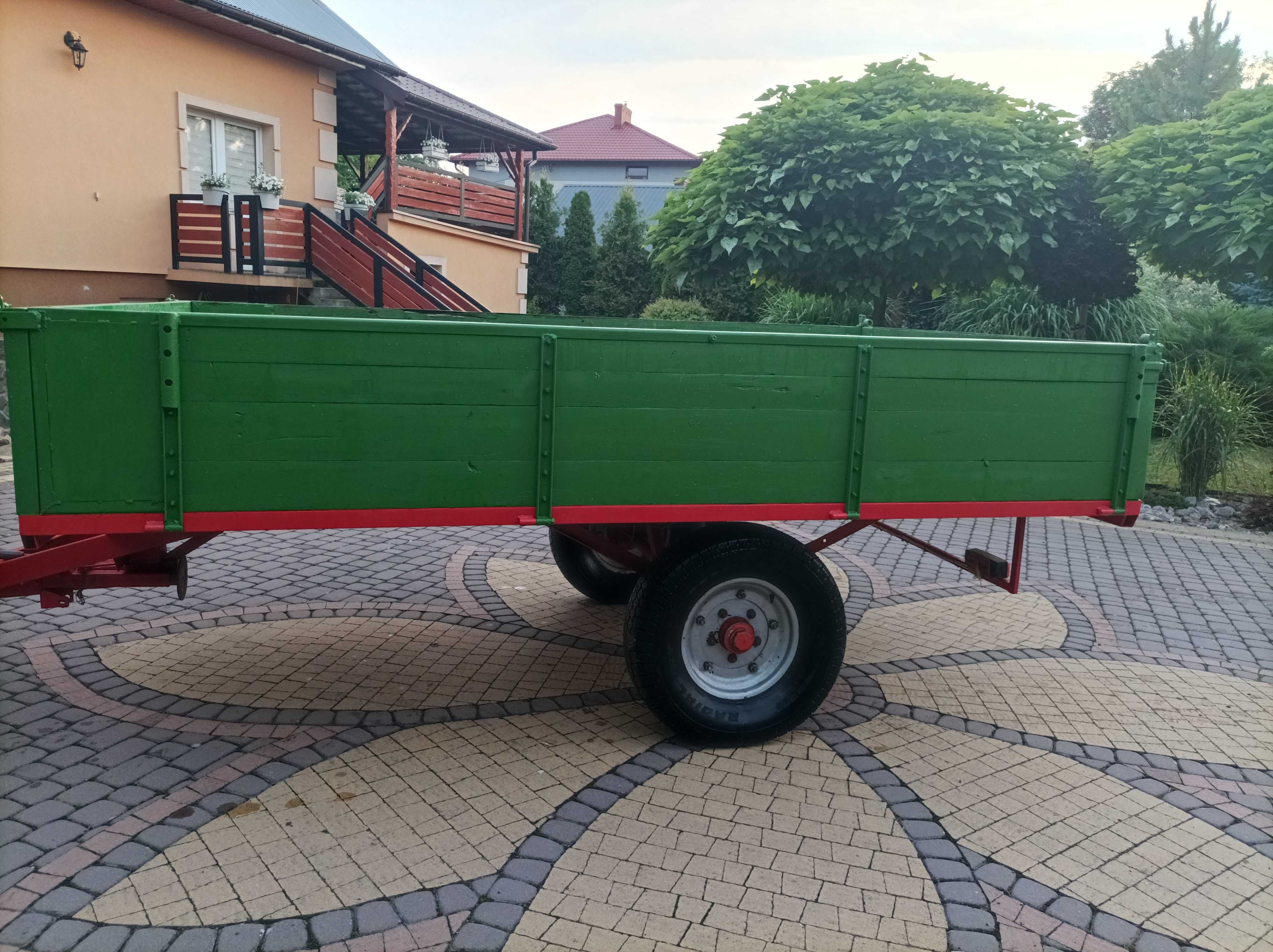 Przyczepka rolnicza jednoosiowa sztywna