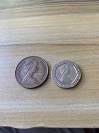 20 пенсов pence 1983 elizabeth 2 1981 2 pence