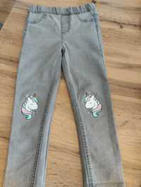 Spodnie jeansowe dziewczęce