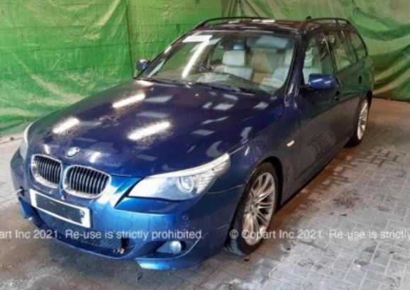 Karoseria BMW E60 E61 TIEFSEEBLAU METALLIC M-pakiet Stan bdb Zderzak