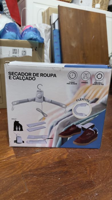 Secador roupa e sapatos portátil (nunca usado)