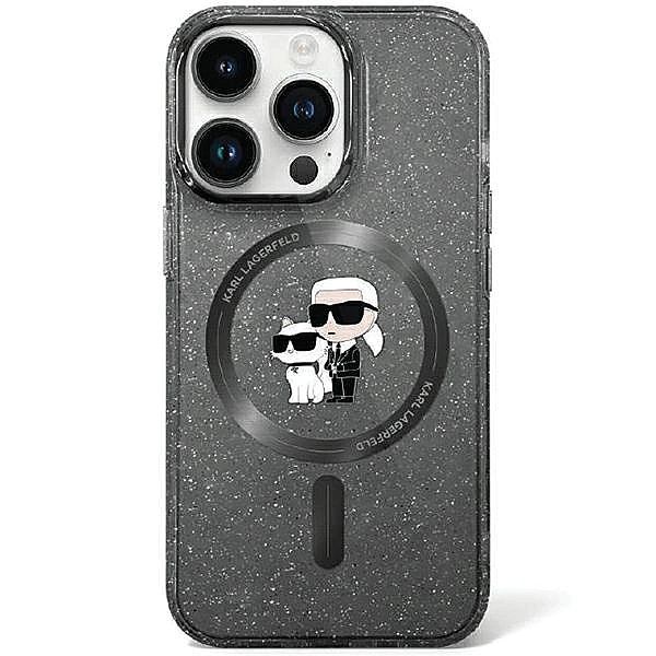 Etui Karl Lagerfeld Karl&Choupette Glitter MagSafe do iPhone 11 / Xr -