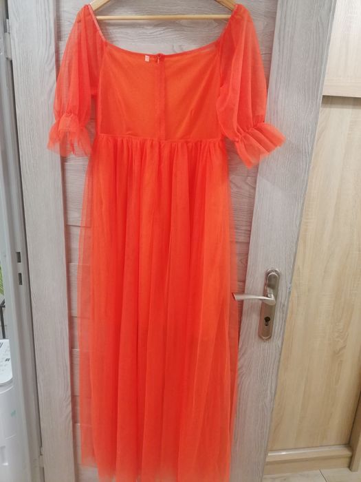 Długa sukienka na sesję ciążową XL