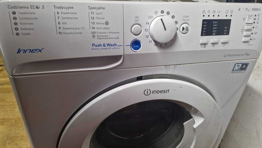 Indesit pralka na części 7kg 1000 obrotów okazja