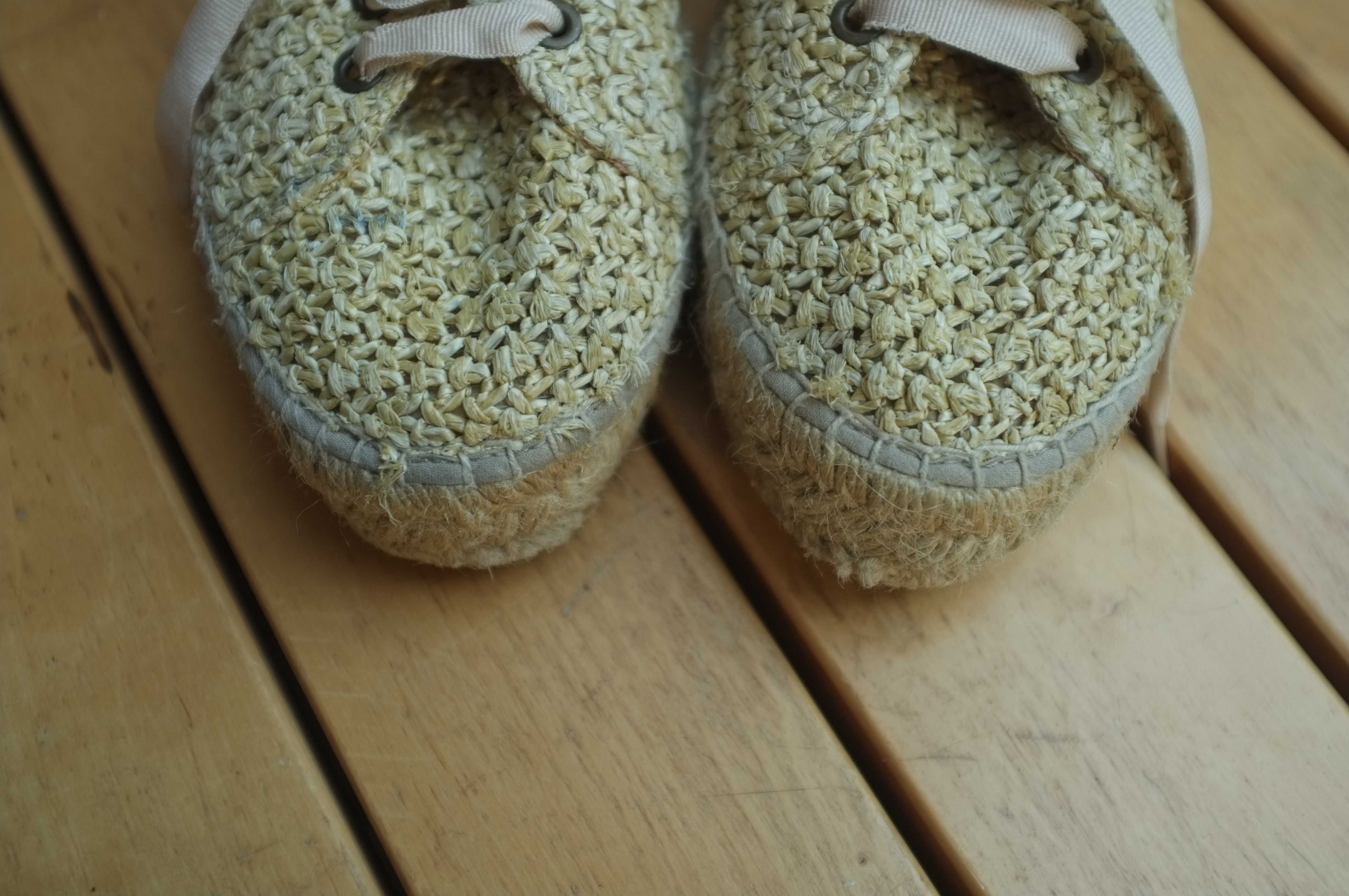 Espadryle Lace-Up Manebi na słoninie słomkowe 41 Raffia