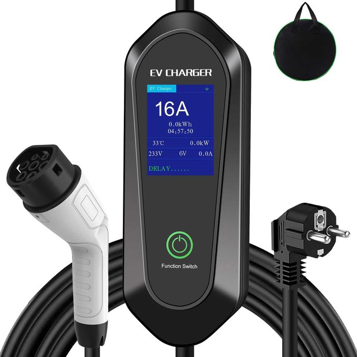 Przenośna ładowarka do samochodu elektrycznego i PHEV 230V Typ2 3.7kW