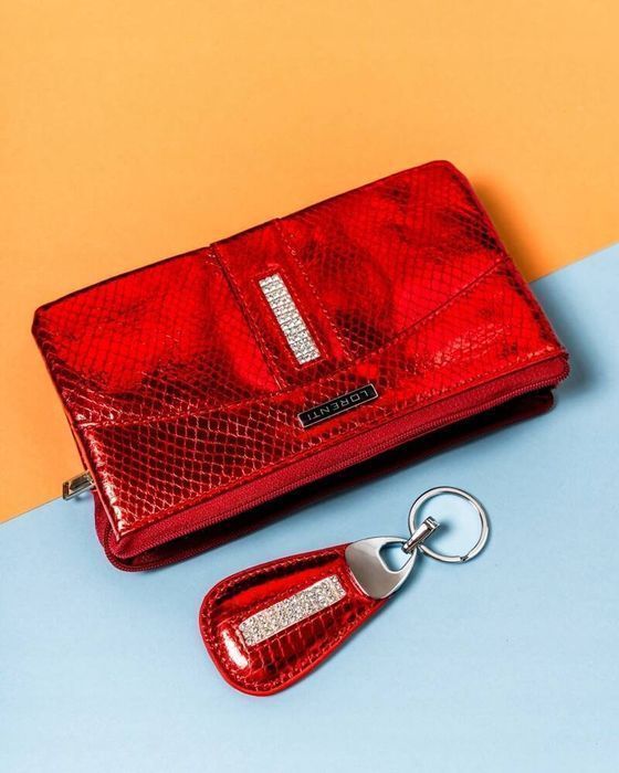 duży portfel damski na zamek wykonany ze skóry naturalnej - lorenti