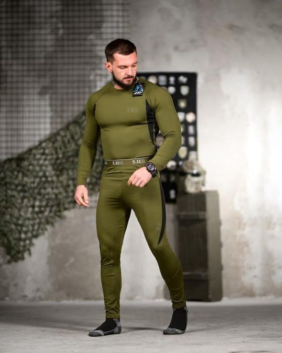 Термобілизна чоловіча Олива 5.11 Tactical Power! Термобелье Мужское!
