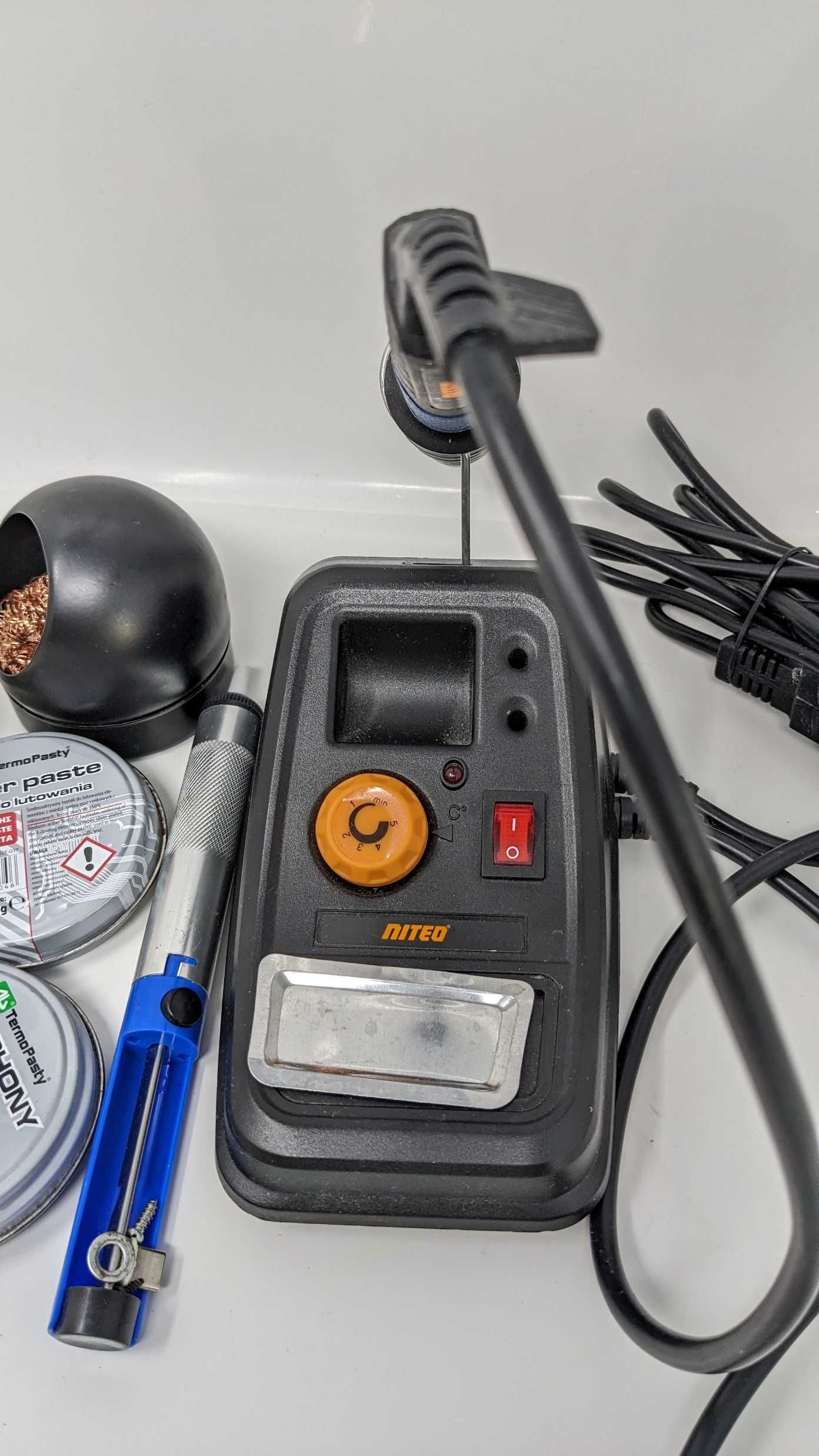 Lutownica Grzałkowa Oporowa Niteo Tools 48 W + zestaw do lutowania