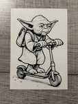 Yoda na hulajnodze – Obrazek 3D Hueforge Star Wars - wydruk 3D