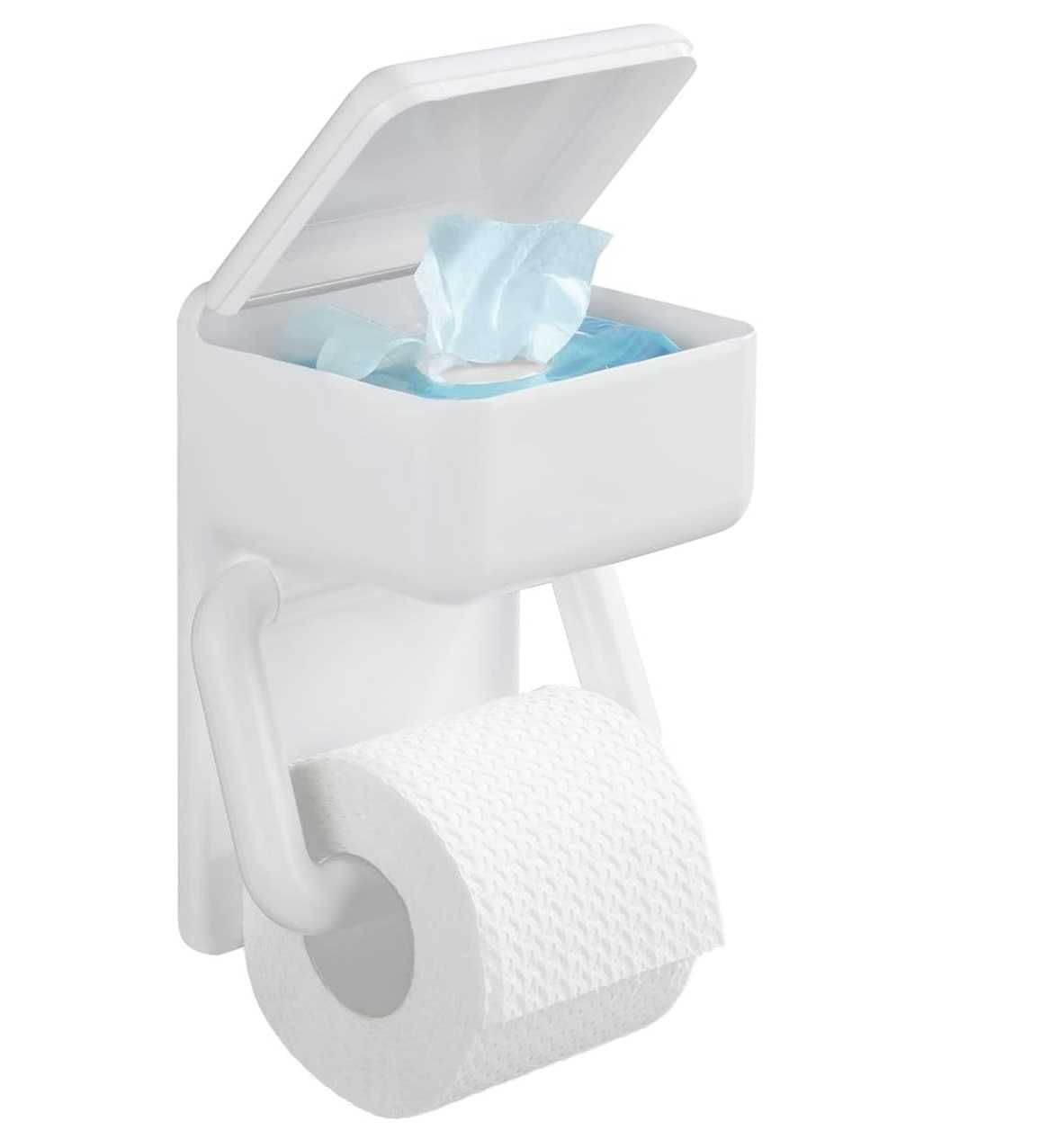 Uchwyt na Papier Toaletowy + Pojemnik WENKO 2w1