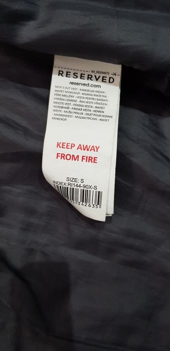 Kamizelka pikowana rozm S Reserved