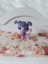 Figurka lps littlest pet shop Hasbro 2267 fioletowy pies brokatowy