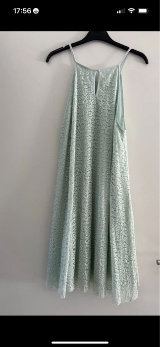 Vestido de verão com renda da H&M, tamanho S (mais para S/M)
