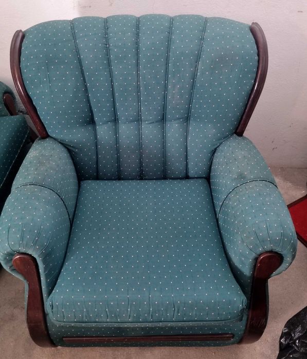 Sofá Cama  , 3 peças  Verde