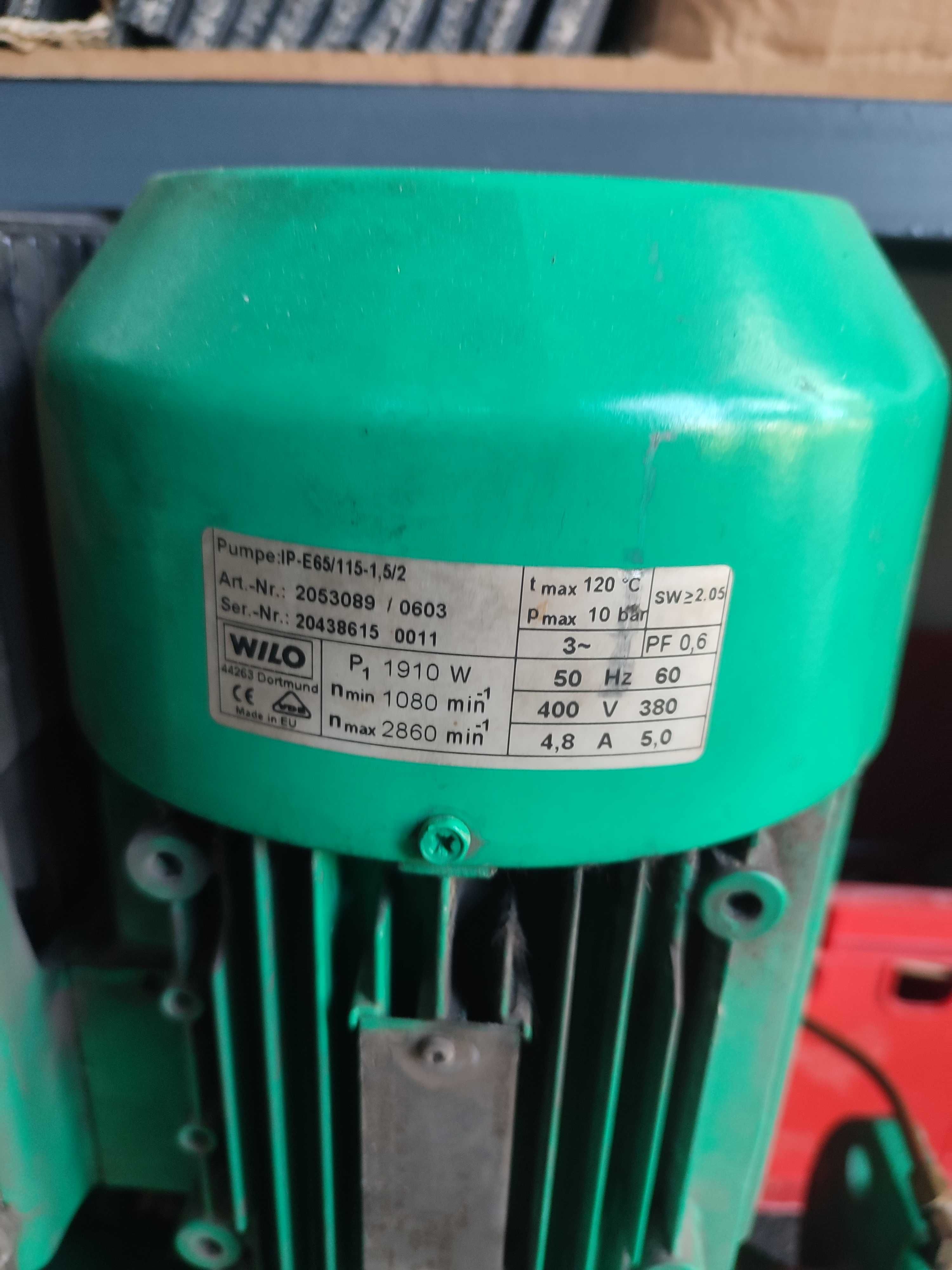 Pompa obiegowa Wilo IP-E 65/115-1,5/2 Dużą pompa z falownikiem
