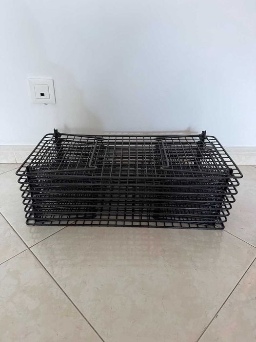 Sapateiras, cinz, 58x27x17 cm, GREJIG, IKEA, 8 unid.