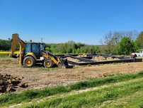 Usługi koparko-ładowarką koparka CAT 432 Prace ziemne Transport