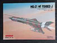 Model Kartonowy Angraf Model 124 4/2018 Samolot MiG-21 MF Fishbed J