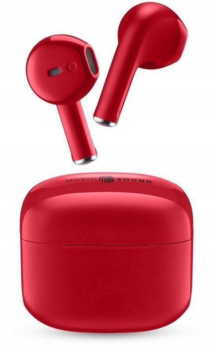 słuchawki bezprzewodowe douszne cellularline swag bluetooth czerwony