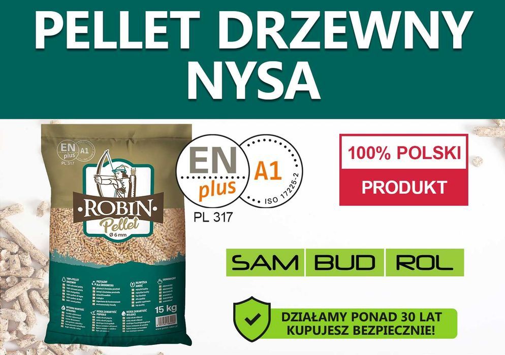 Pellet drzewny NYSA, certyfikat A1 ENplus, TRANSPORT