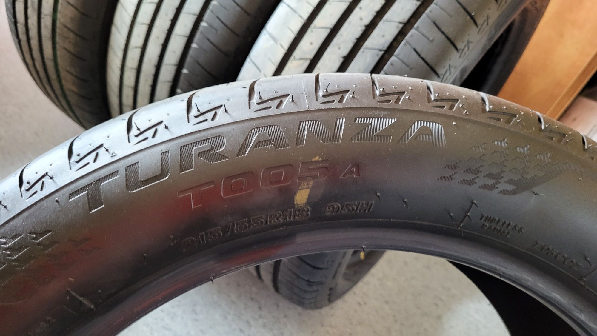 Sprzedam opony Bridgestone Turanza T005 215/55R18 95H