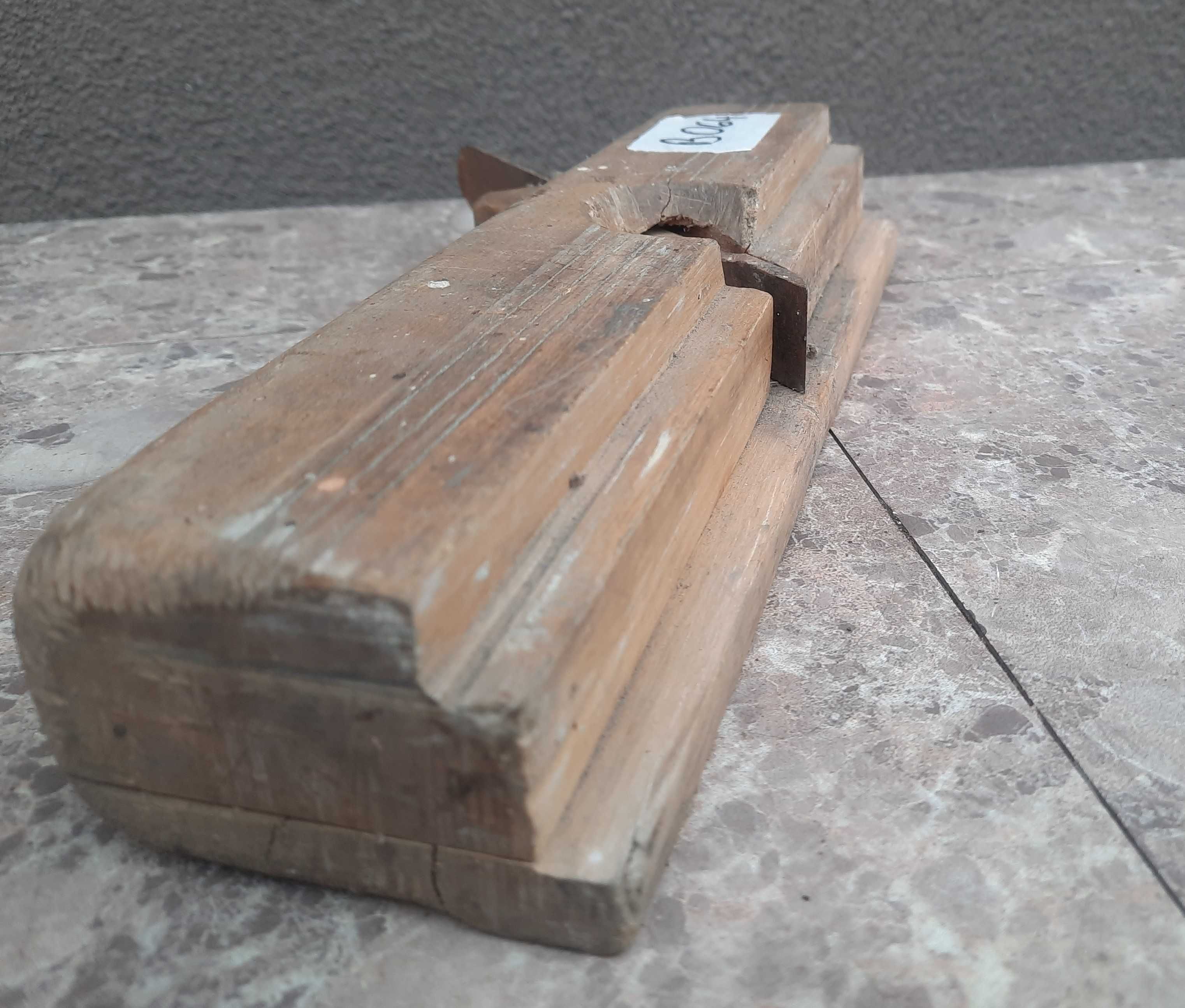 Stary drewniany strug hebel ostrze 22mm B064