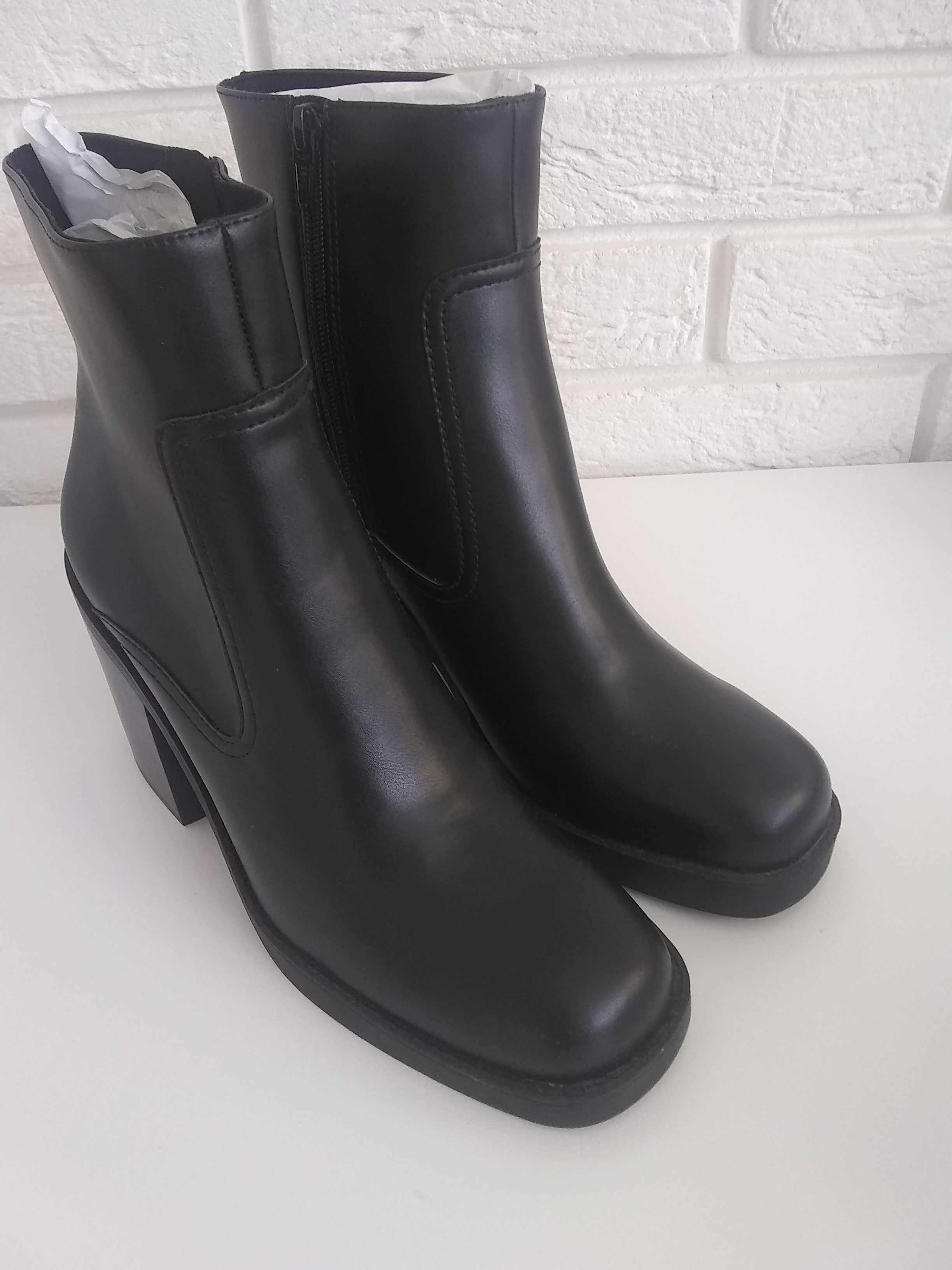 Nowe czarne botki H&M rozmiar 42