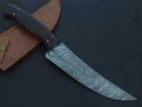 NÓŻ DAMAST myśliwski kuchenny stal damasceńska HANDMADE 31cm.