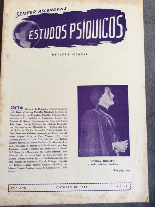 Estudos Psíquicos Mensário de Estudos Psíquicos e Neo-Espiritualismo.