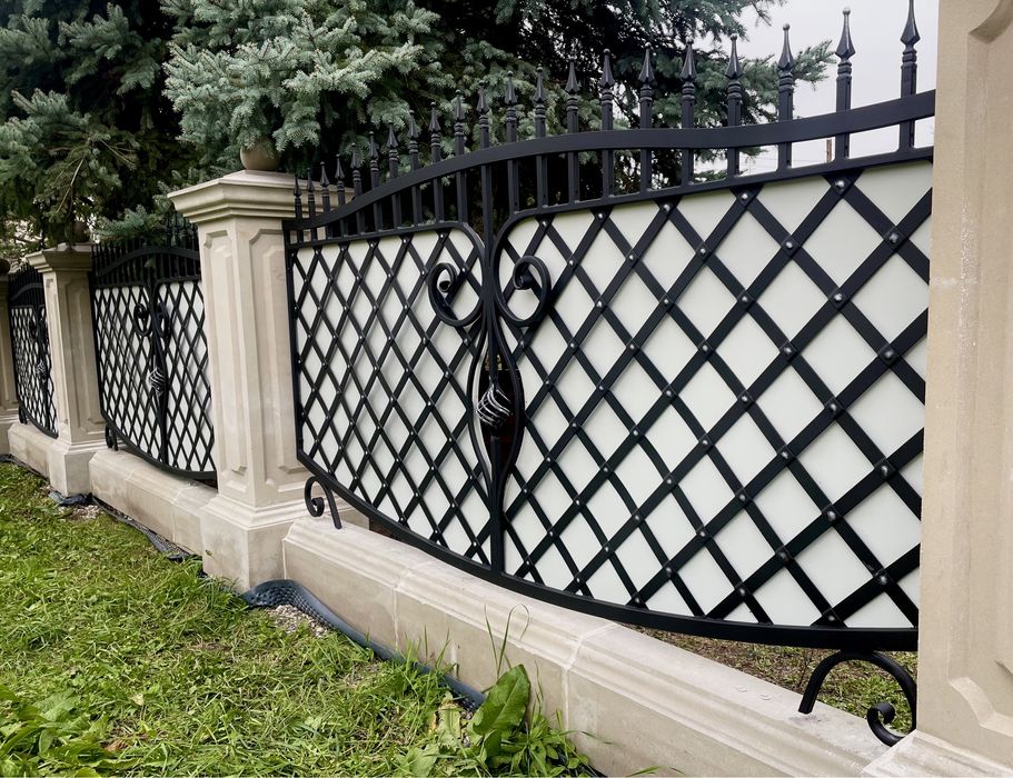 Brama płot ogrodzenie kute artystyczne