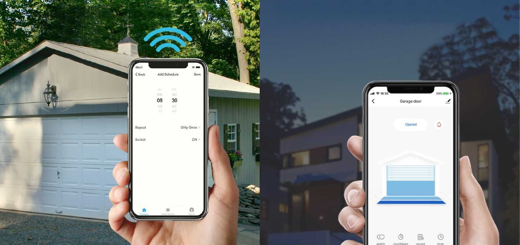 Sterownik Brama Garaż Czujnik Otwarcia Tuya Smart Wifi