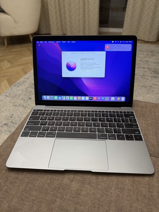 Macbook 12 2016 (Air) A1534 |1.2/2.9 ghz | 512 SSD | 8gb Ram | 92% АКБ