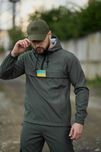 Анорак чоловічий Terra хакі з капюшоном і липучкою