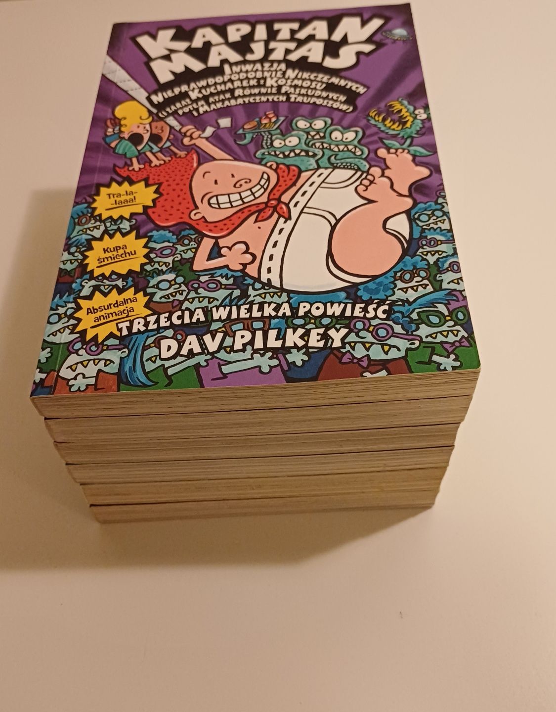 Kapitan Majtas Dziesiąta Wielka Powieść Dav Pilkey