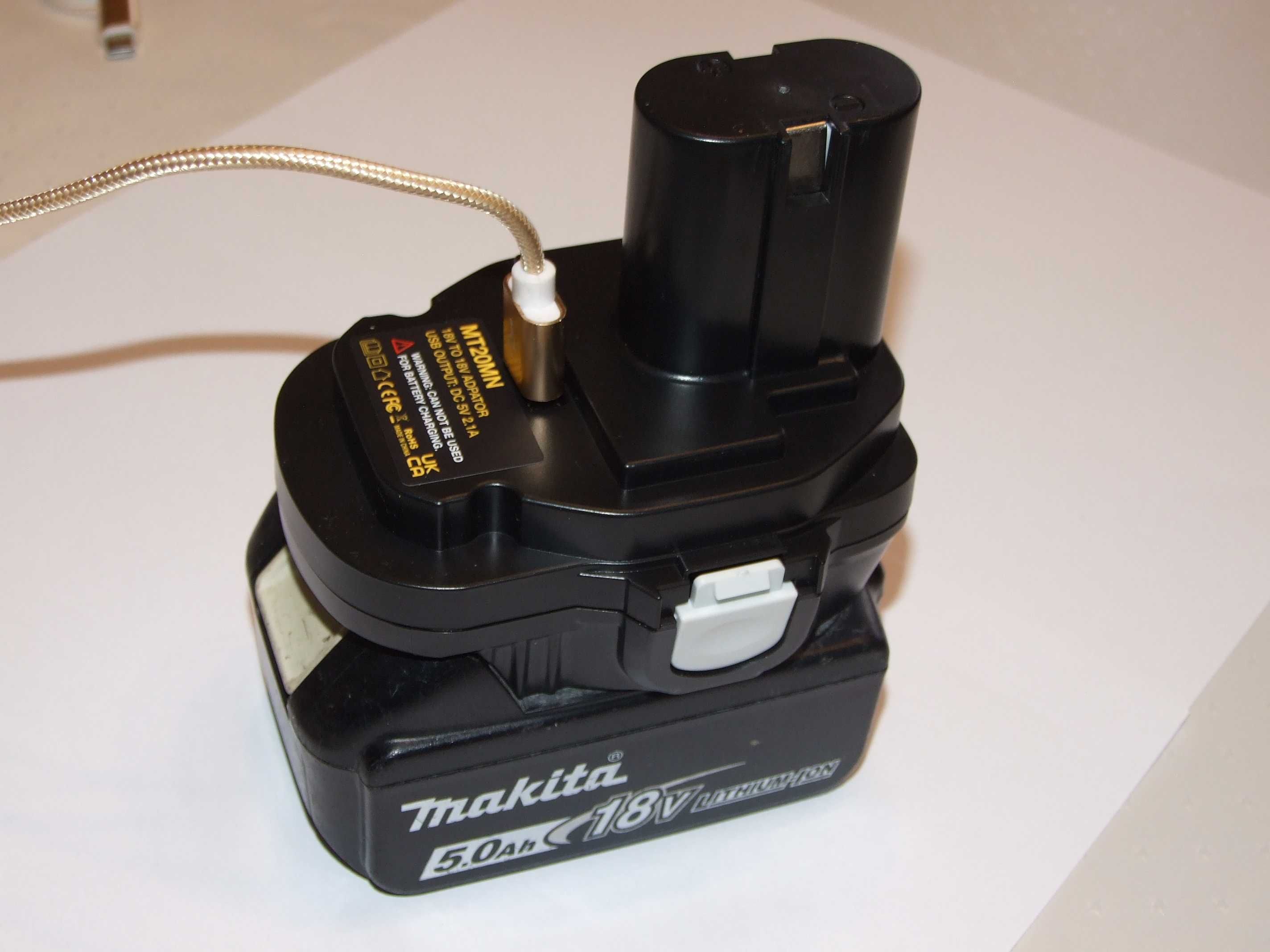 Adapter przejściówka konwert z nowej baterii makita na stare narzędzia