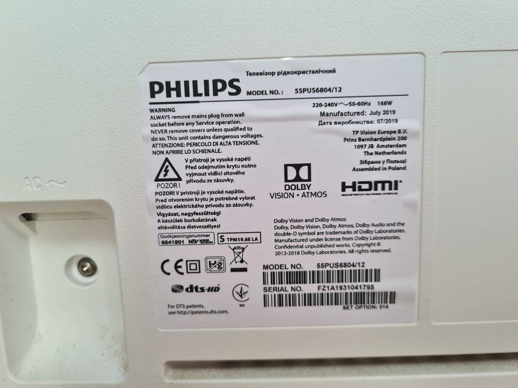 Telewizor Philips 55PUS6804/12