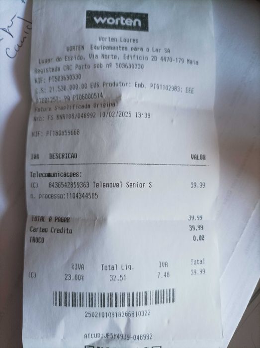 Telemóvel para pessoas idosas - Com garantia 2 anos +