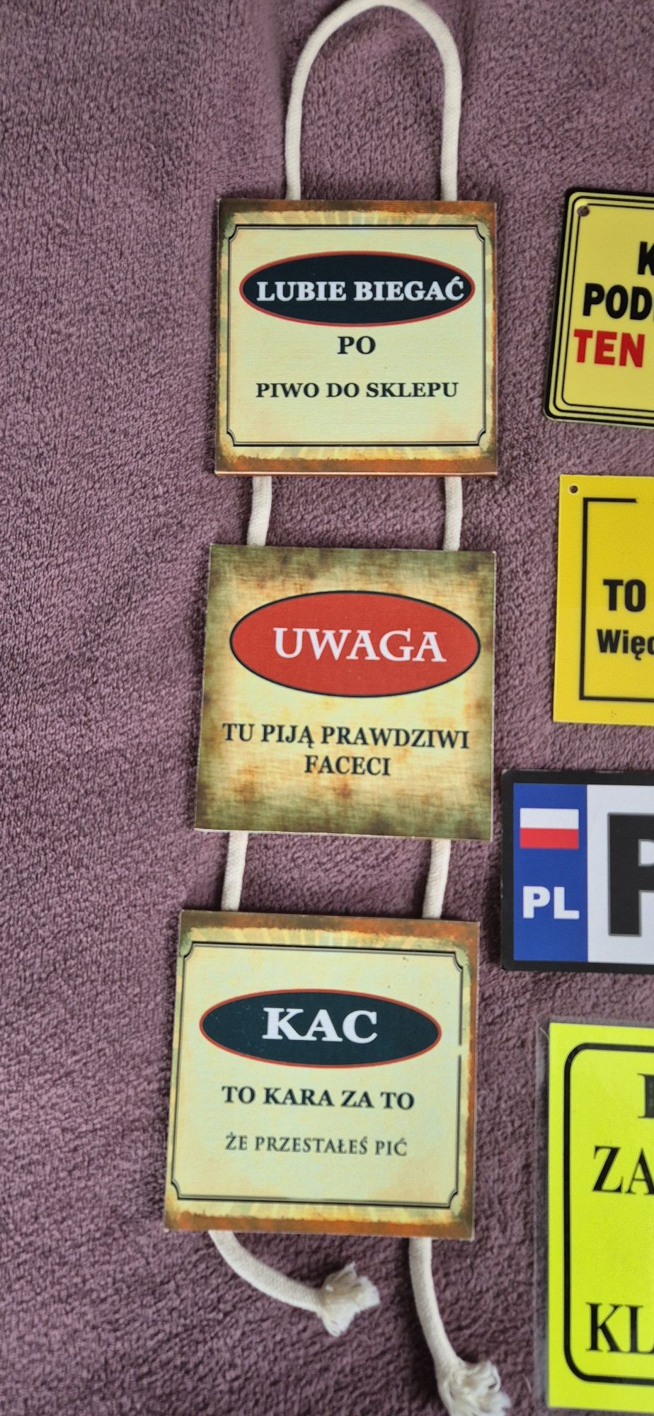 Mix tabliczek zawieszki