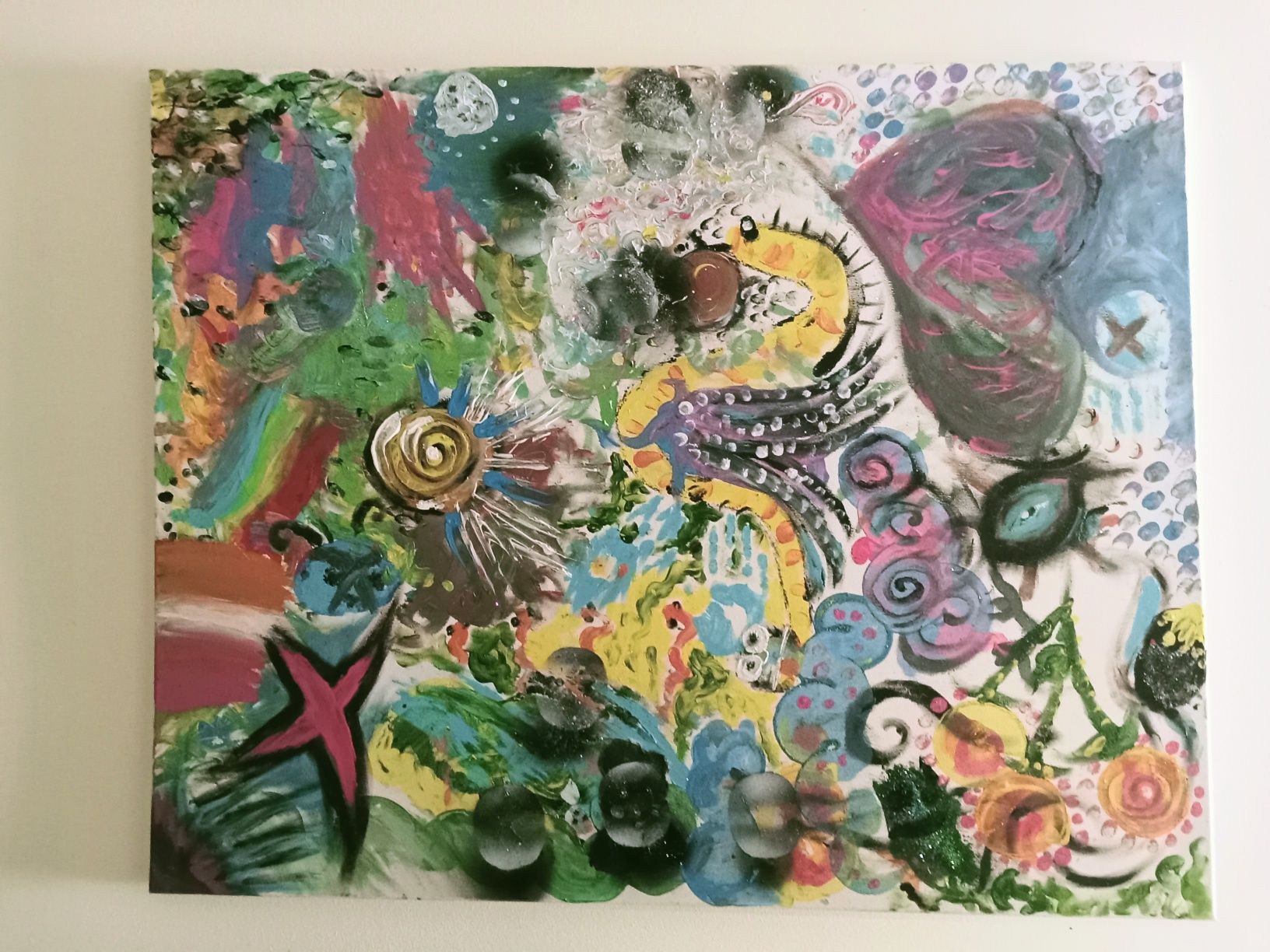 Quadro pintura em acrílico