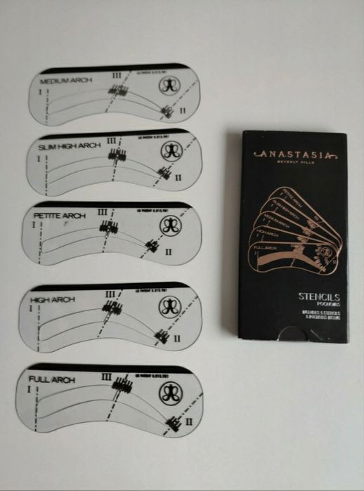 Anastasia Brown Stencils szablony do regulacji i makijażu brwi