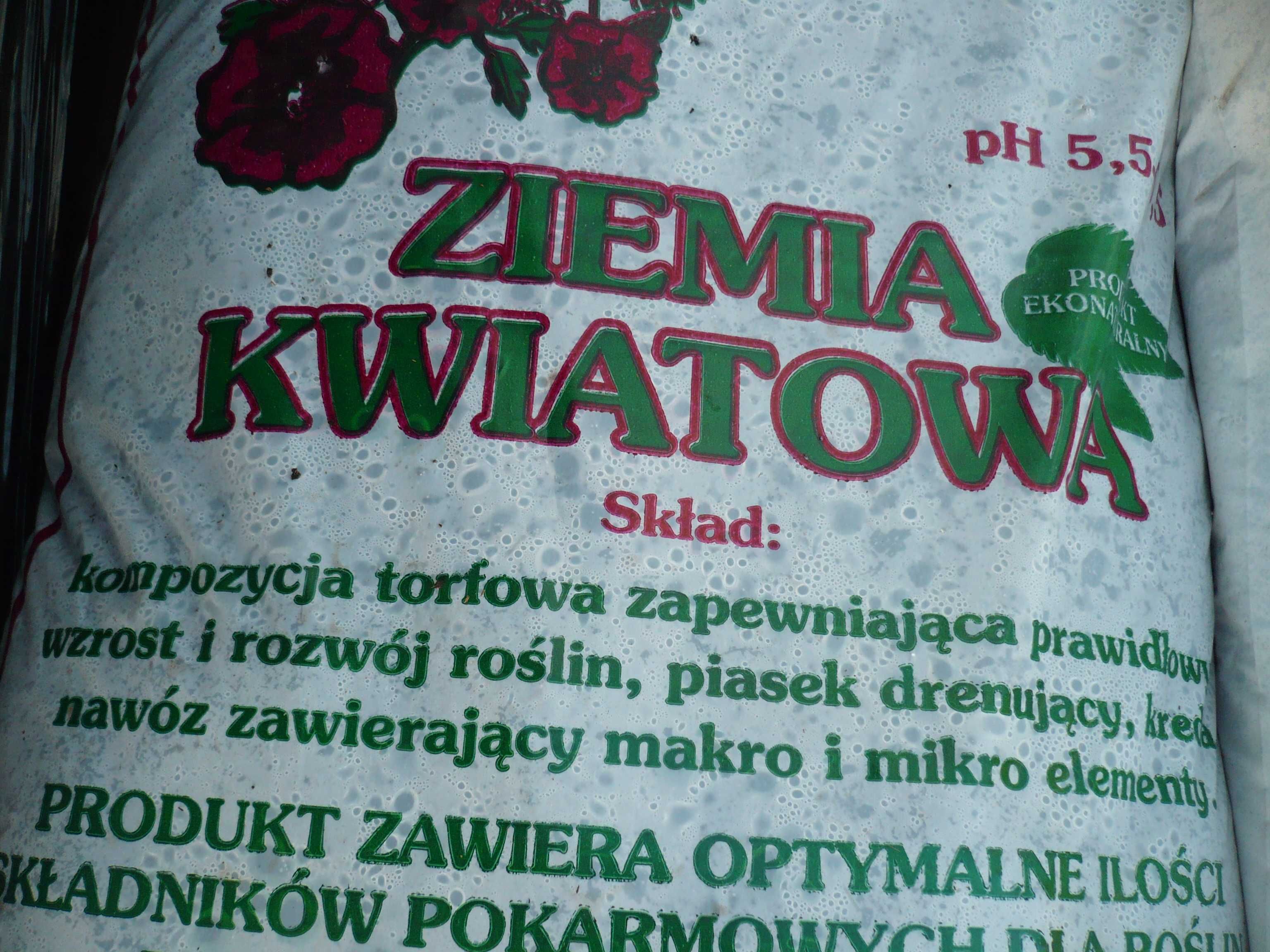 ziemia  torfowa workowana 50l torf odkwaszony mix ziemia kwiatowa