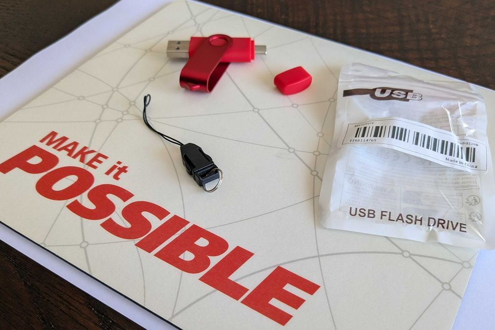 PEN Drive USB 512GB - USB-A + USB-C *NOVA*